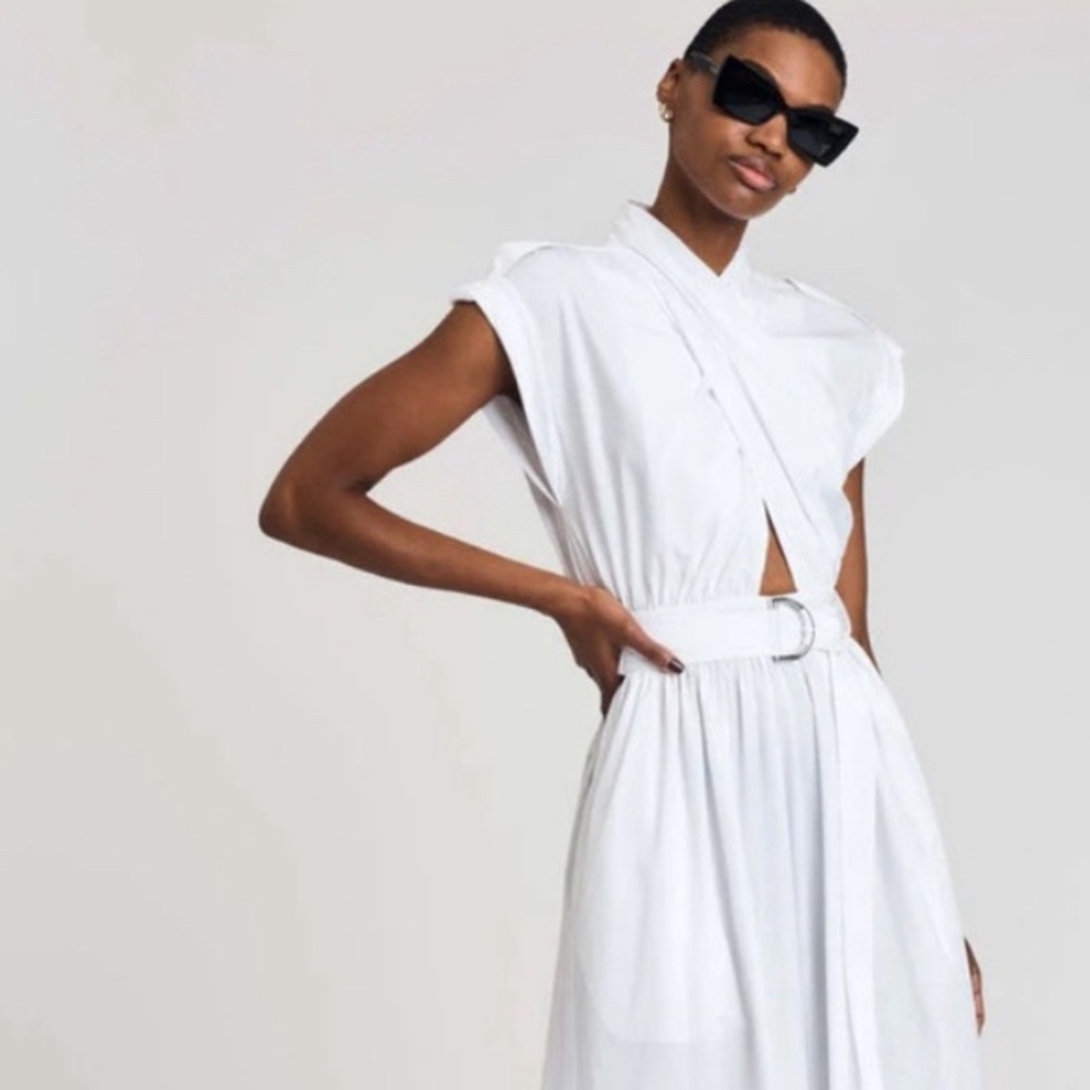 Never worn > Derek Lam 10 Crosby Celeste Belted Cutout Maxi Dress White
